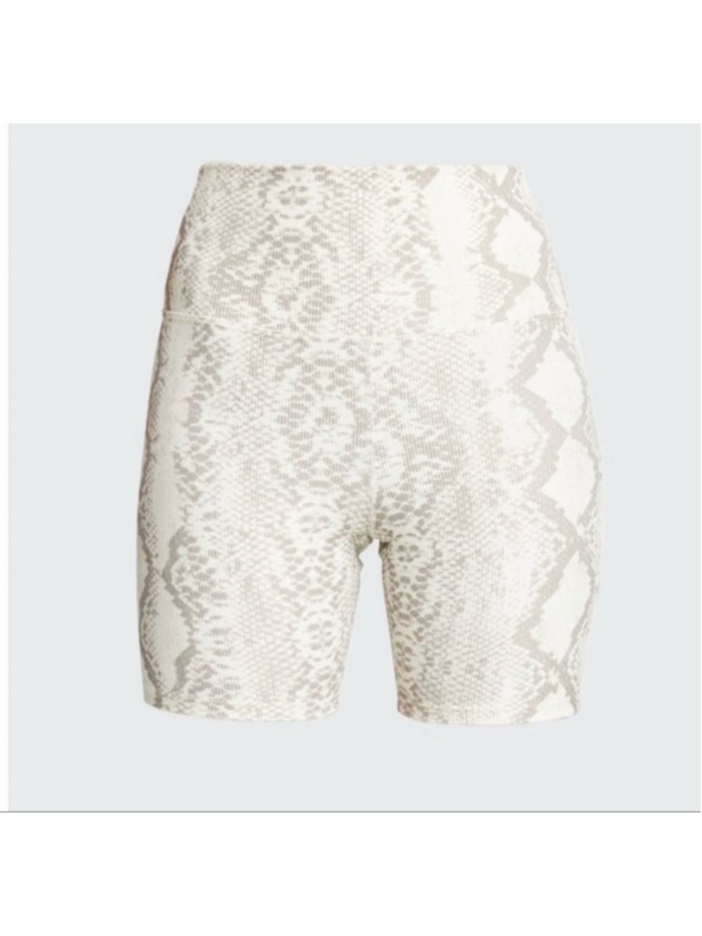 Beach Riot Bike Short Taupe Snake Ribbed- Size Small